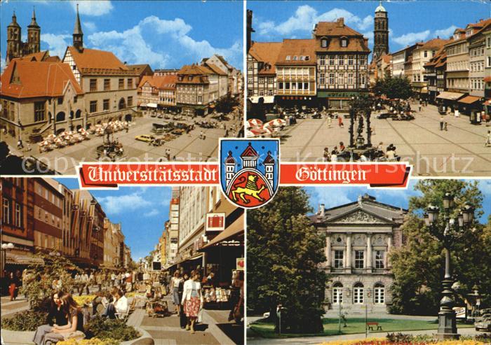 Goettingen Niedersachsen Marktplatz Rathaus City Fussgaengerzone
