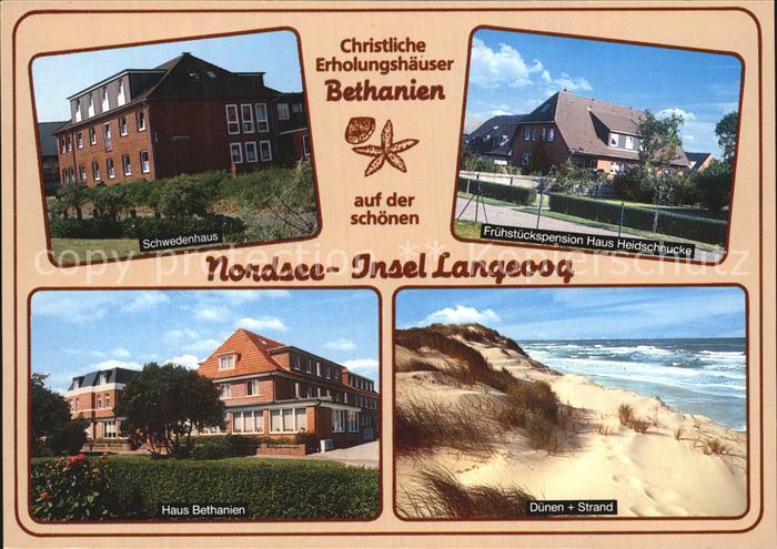 Langeoog Nordseebad Schwedenhaus Fruehstueckspension Heidschnucke Haus Bethanien
