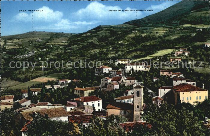 Colli Euganei Arqua Petrarca Panorama verso la casa del Poeta