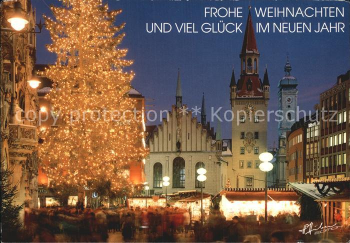 Muenchen Marienplatz Christkindlmarkt