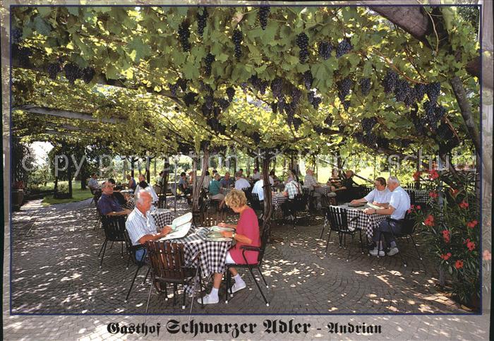 Andrian Gasthof Schwarzer Adler Gartenwirtschaft