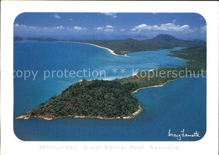 Whitehaven Beach Whitsunday Island Queensland Australia Great Barrier Reef View