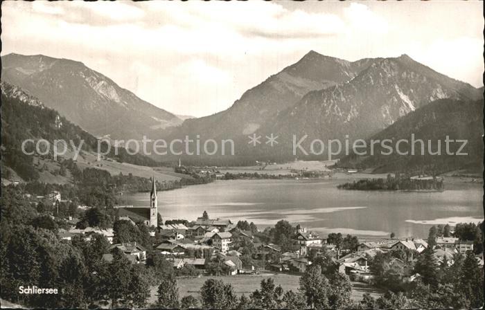 Schliersee mit Jaegerkamp und Brecherspitz