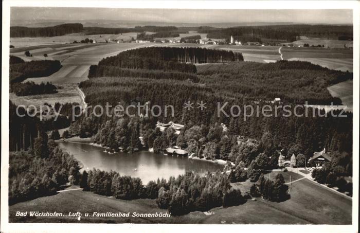 Bad Woerishofen Familienbad Sonnenbuechl Fliegeraufnahme