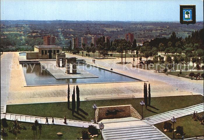 Madrid Spain Vista general del Templo de Debot