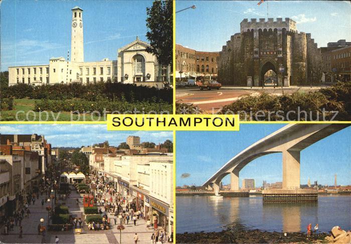 Southampton Gods House Tower Tudor House Museum Strassenpartie Bruecke