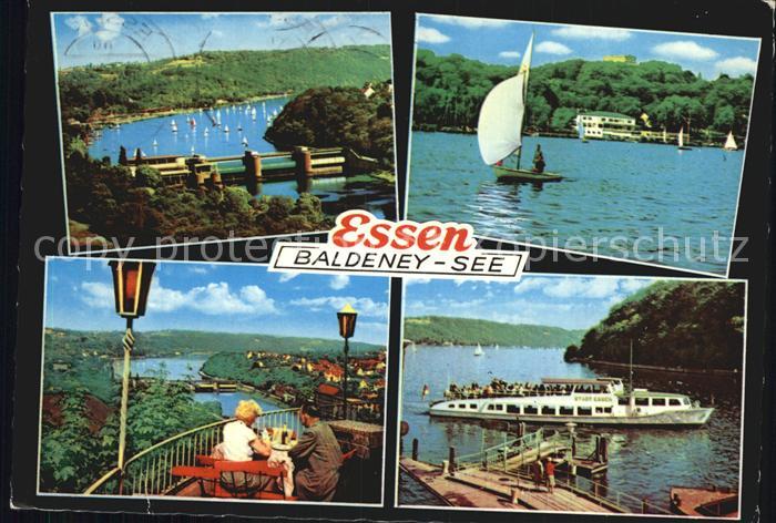 Essen Ruhr Baldeney See Cafeterrasse Fahrgastschiff