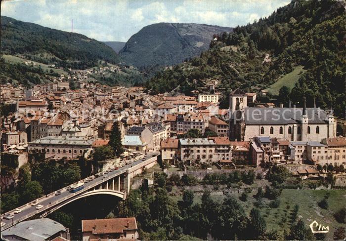 Saint-Claude Jura Le grand Pont et la Cathedrale