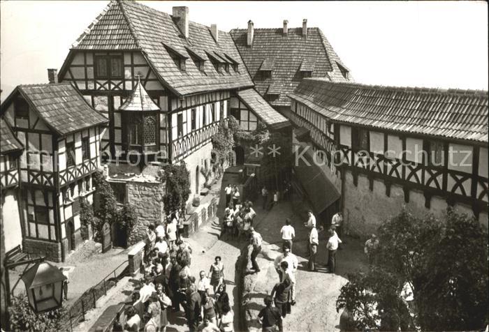Eisenach Thueringen Vogtei mit Nuernberger Erker Ritterhaus und Torhaus