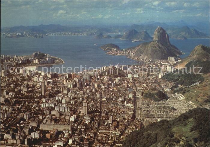 Rio de Janeiro Vista aerea da Baia da Guanabara