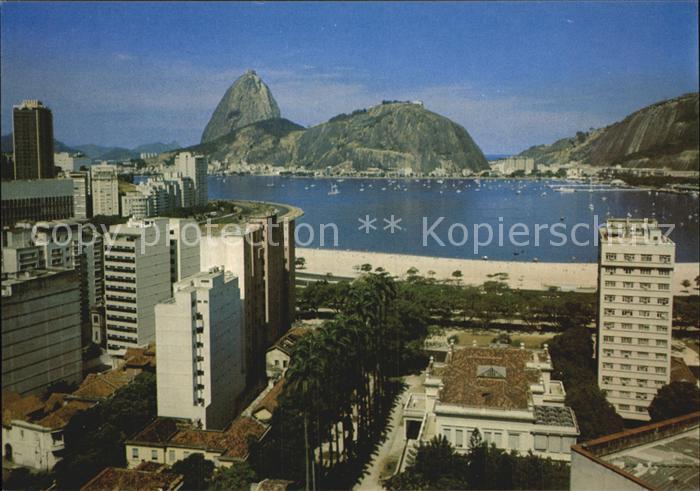 Rio de Janeiro Botafogo Bay and Sugar Loaf in the background