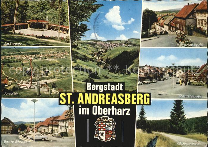 St Andreasberg Harz Kurpark Sessellift Panorama Breite Str Schuetzenstr Rebbergs