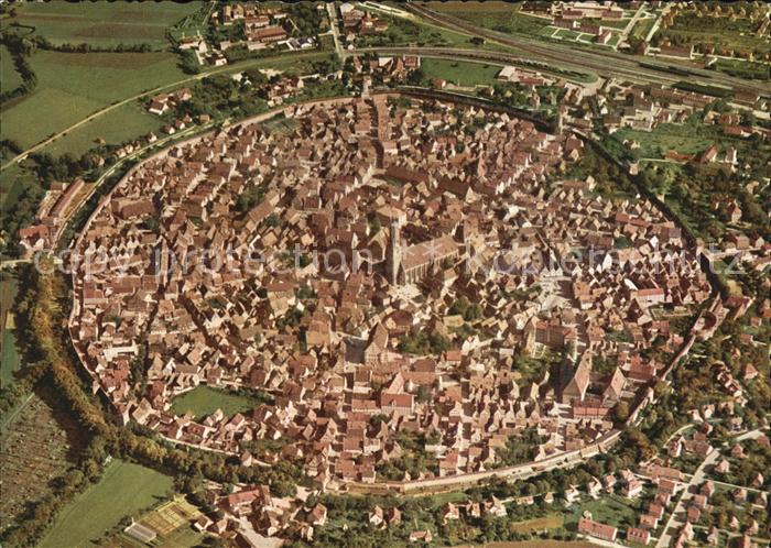 Noerdlingen an der Romantischen Strasse Fliegeraufnahme