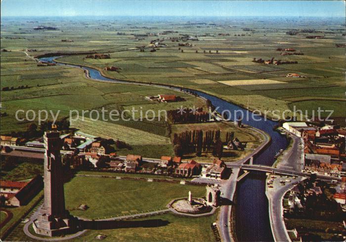 Diksmuide Flandre Ijzervlakte Fliegeraufnahme