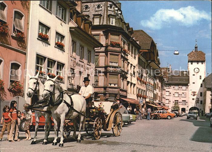 Waldshut-Tiengen Kaiserstrasse Hochzeitskutsche Stadttor