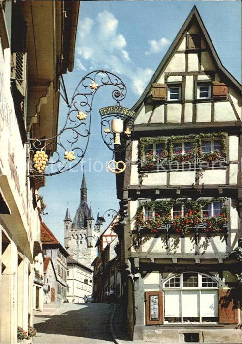 Bad Wimpfen Salzgasse mit Feyerabend Hang und Blauer Turm