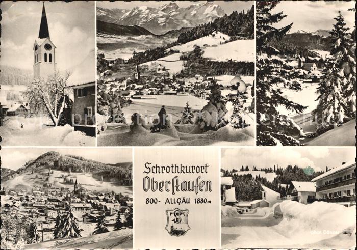 Oberstaufen Oberallgaeu Bayern Kirche Panorama Kurheim Steurer