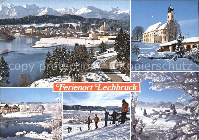Lechbruck See Panorama Kirche Skikurs