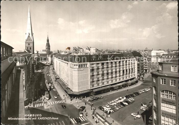 HAMBURG  CITY Moenckebergstrasse mit Karstadt Haus