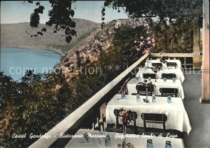 Rom Roma Castel Gandolfo Ristorante Marroni Terrasse