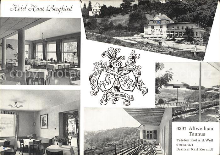 Altweilnau Hotel Haus Bergfried Gastraeume Terrasse