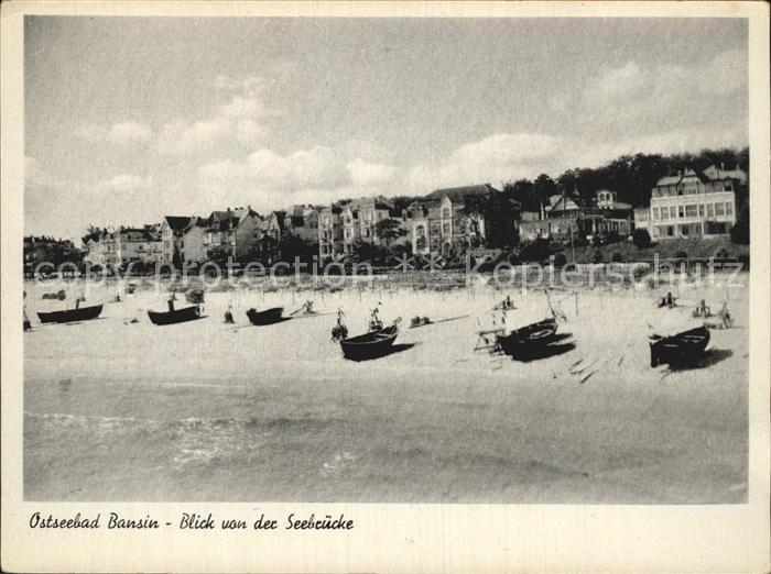 Bansin Ostseebad Blick von der Seebruecke