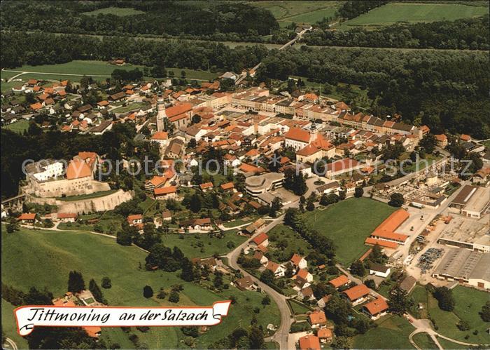 Tittmoning Salzach Fliegeraufnahme