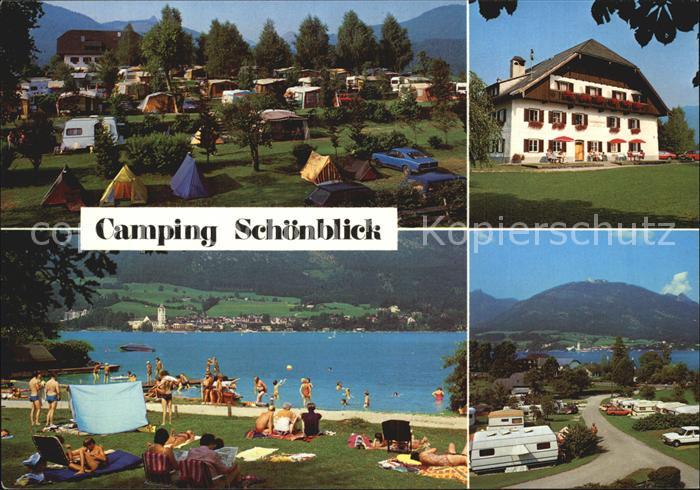 Abersee St Gilgen Salzkammergut Camping Schoenblick