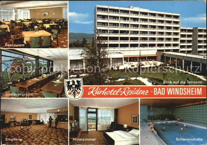 Bad Windsheim Kurhotel Residenz Restaurant Empfang Konferenzraum Hotelzimmer Sch