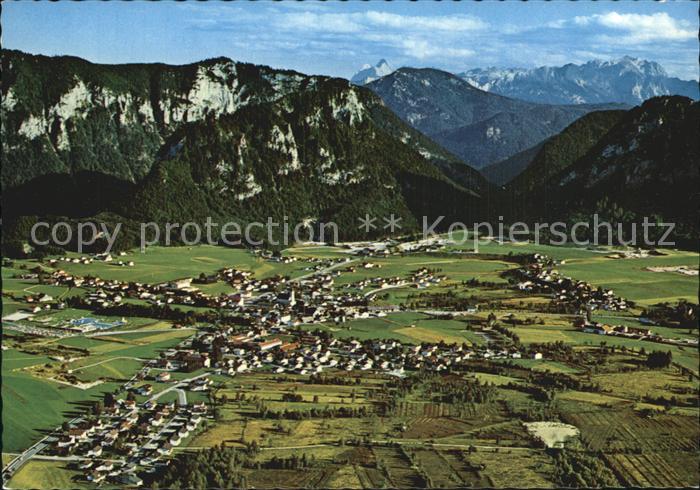 Inzell Fliegeraufnahme mit Falkenstein Hochkalter