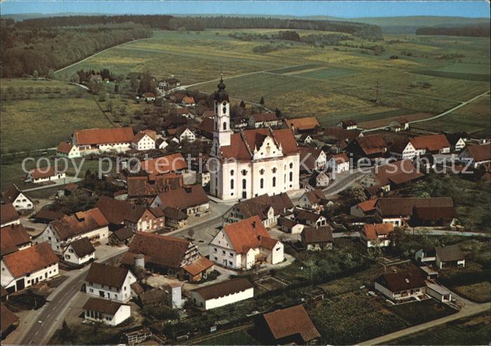 Bad Schussenried Fliegeraufnahme Wallfahrtkirche Steinhausen