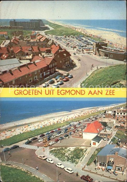 Egmond aan Zee Fliegeraufnahme Zentrum und Strand