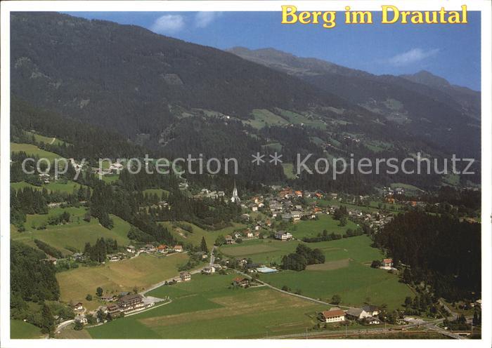 Berg Drautal Fliegeraufnahme