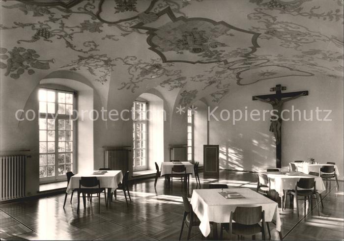 Rottenburg Neckar Bischoefliches Priesterseminar Blick in den Speisesaal