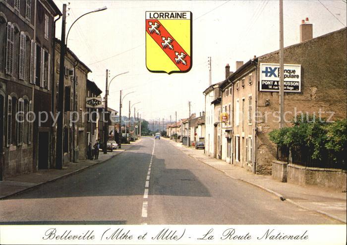 Belleville Meurthe-et-Moselle La Route Nationale