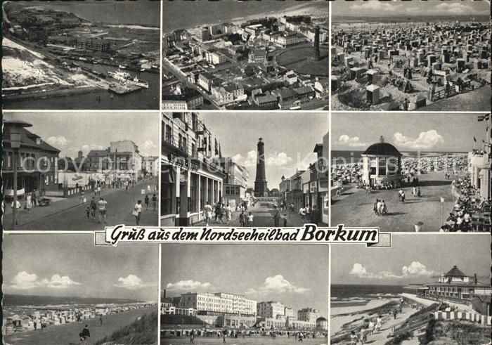 Borkum Strand Stadtansicht