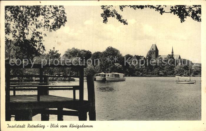 Ratzeburg Inselstadt Blick vom Koenigsdamm