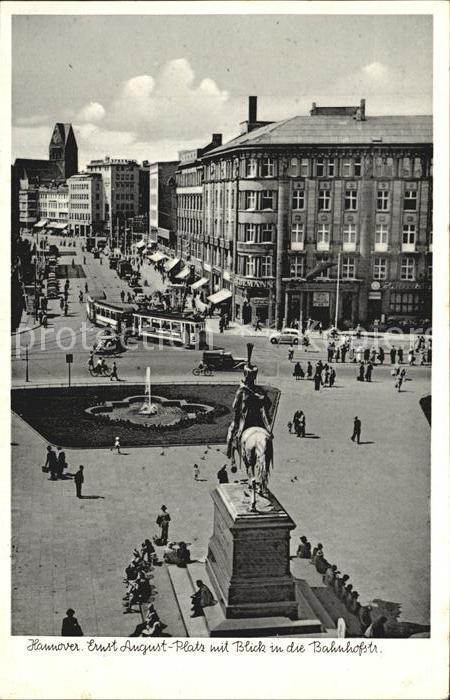 Hannover Ernst August Platz Blick zur Bahnhofstrasse