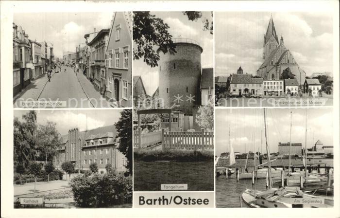 Barth Ernst Thaelmann Strasse Marktplatz Sankt Marien Rathaus
