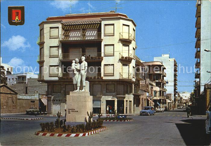 Santa Pola Monument Despedida del pescador