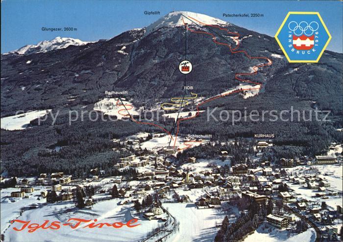 Igls Tirol Skipistenkarte Patscherkofel