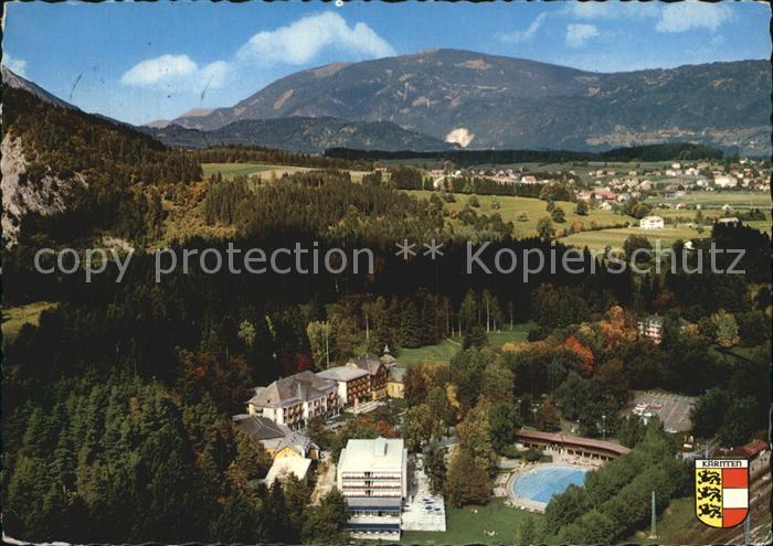 Villach Kaernten Warmbad Luftaufnahme