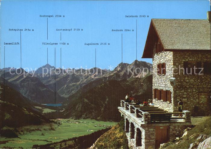 Aggenstein Pfrontnerhuette Bergkette