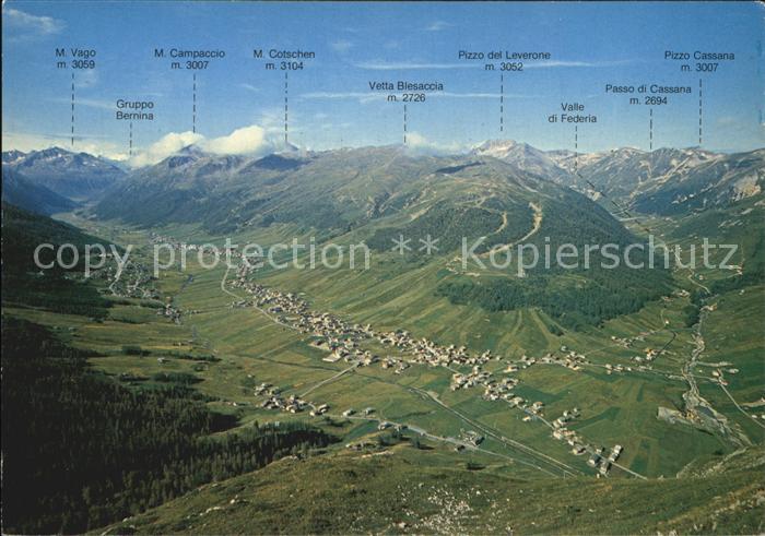 Livigno Alta Valtellina Panorama Bergkette