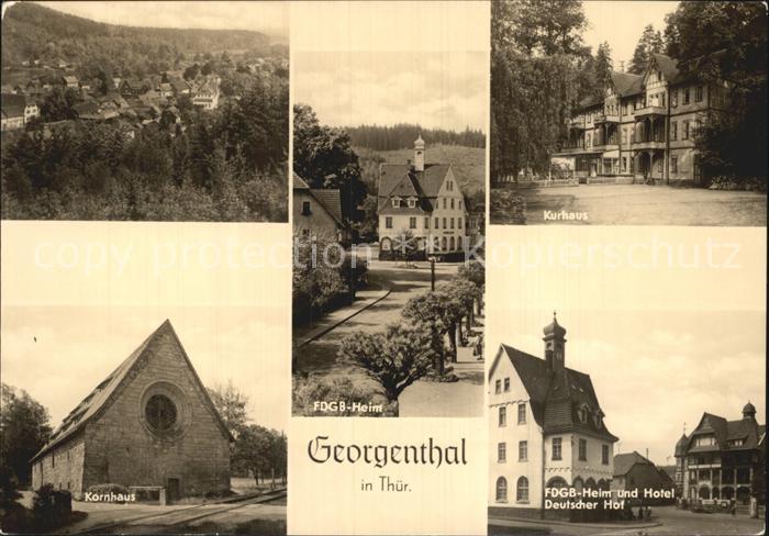 Georgenthal Gotha FDGB Heim Hotel Deutscher Hof Kornhaus Kurhaus