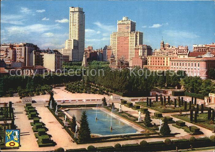 Madrid Spain Jardines de Sabatini