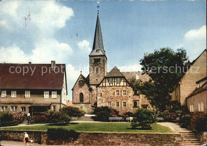 Schluechtern Kirche Ortsansicht