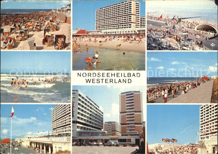 Westerland Sylt Nordseeheilbad Strand Hotelanlagen