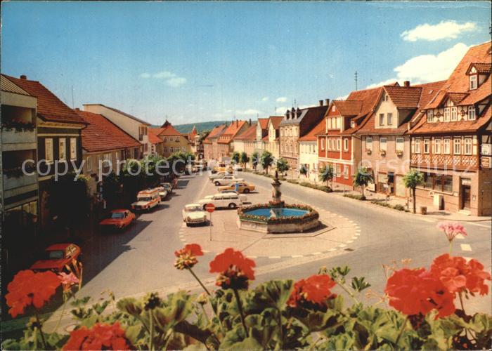 Rodach Coburg Markt Blick vom Rathaus