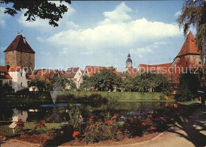 Altdorf Nuernberg Stadttuerme Anlage am Rossweiher